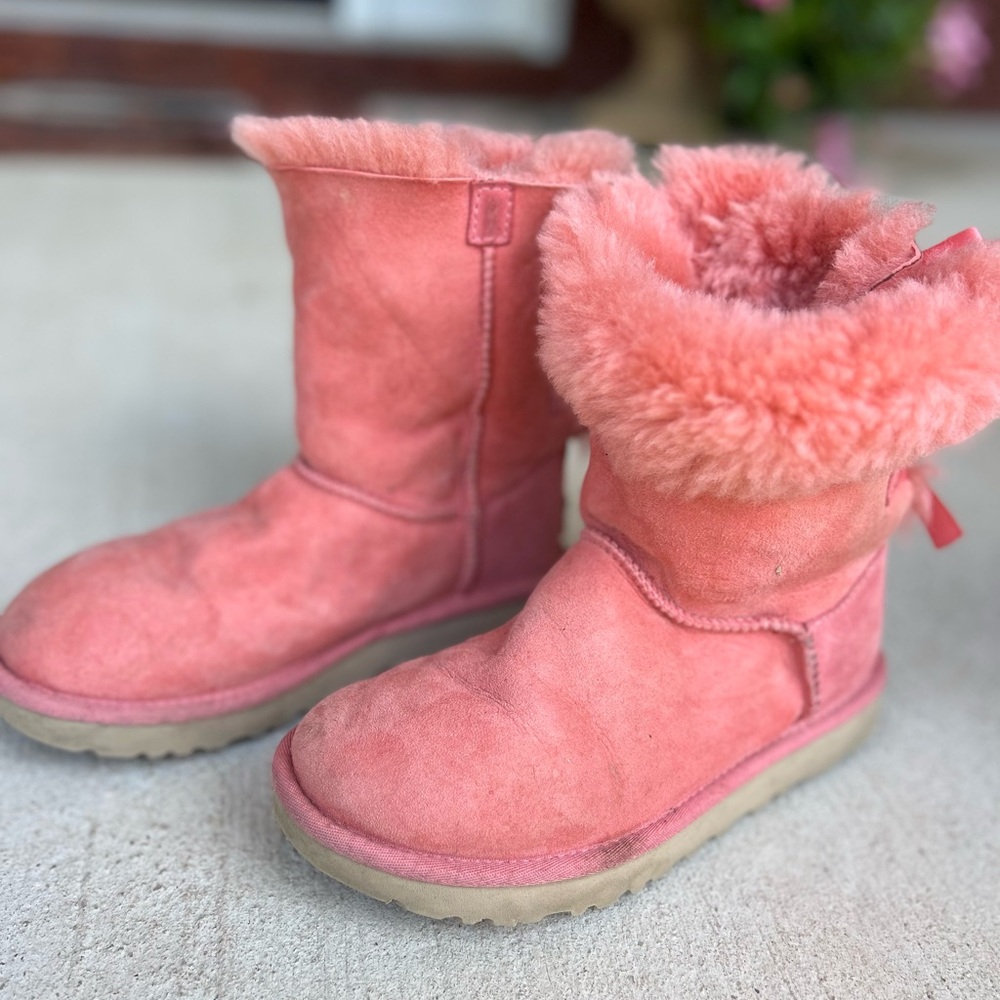 UGG Pink Shearling Boots